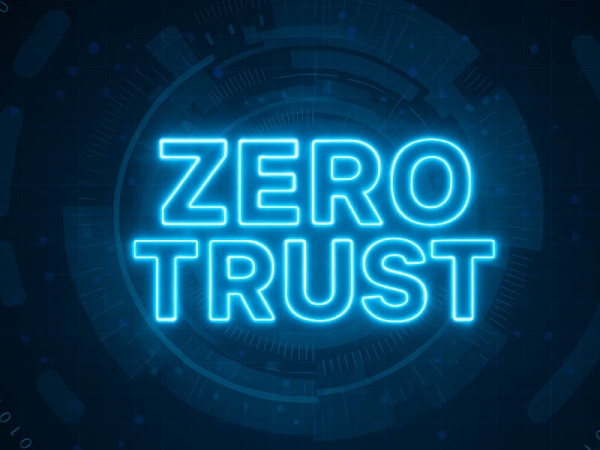 Zero Trust als IT-Sicherheitskonzept Grafik mit dem Schriftzug Zero Trust